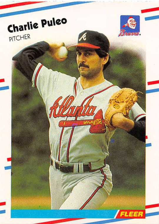 1988 Fleer #548 Charlie Puleo VG Atlanta Braves 