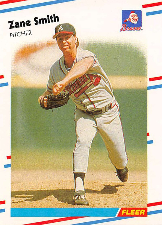 1988 Fleer #550 Zane Smith VG Atlanta Braves 