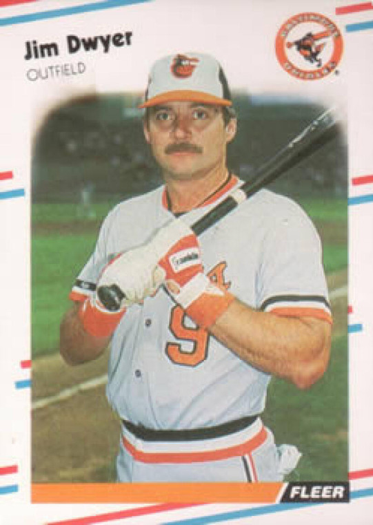 1988 Fleer #558 Jim Dwyer VG Baltimore Orioles 