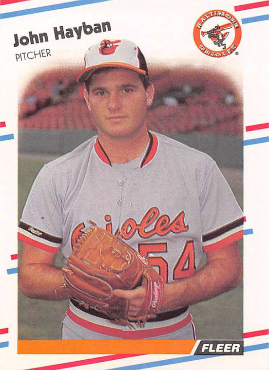 1988 Fleer #562 John Habyan UER VG Baltimore Orioles 