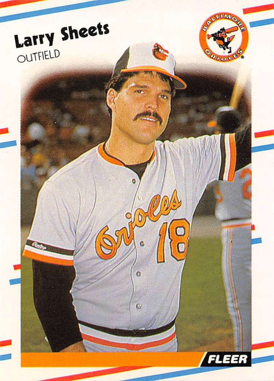 1988 Fleer #572 Larry Sheets VG Baltimore Orioles 
