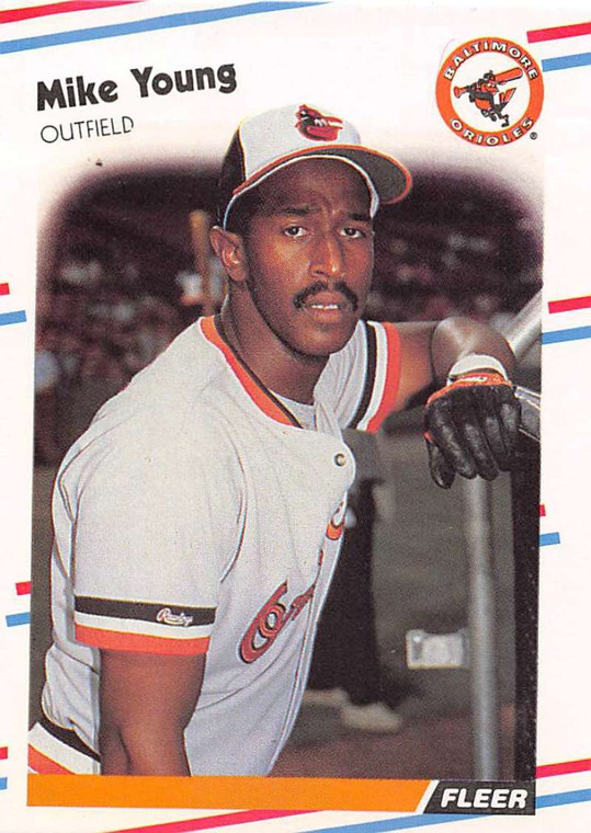 1988 Fleer #575 Mike Young VG Baltimore Orioles 