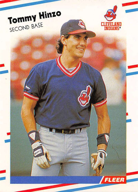 1988 Fleer #611 Tommy Hinzo VG RC Rookie Cleveland Indians 