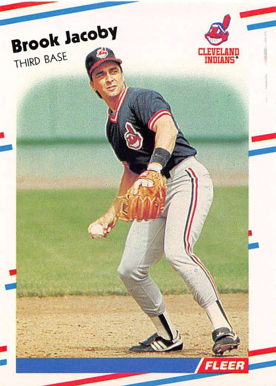 1988 Fleer #612 Brook Jacoby VG Cleveland Indians 