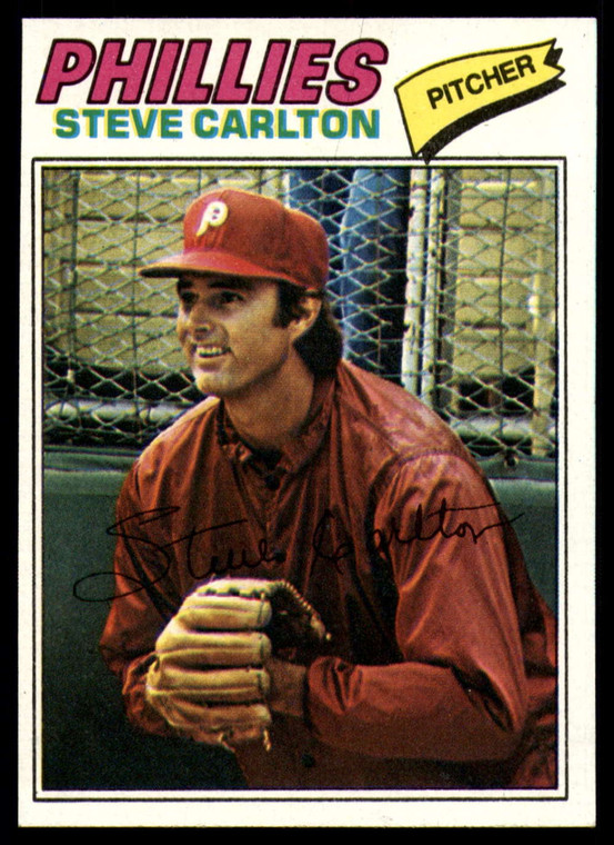 SOLD 86293 1977 Topps #110 Steve Carlton VG Philadelphia Phillies 