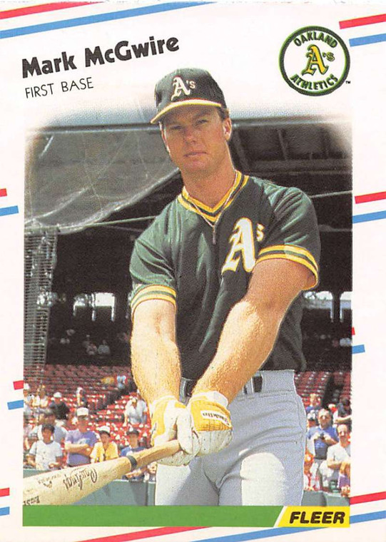 1988 Fleer #286 Mark Mcgwire VG Oakland Athletics 