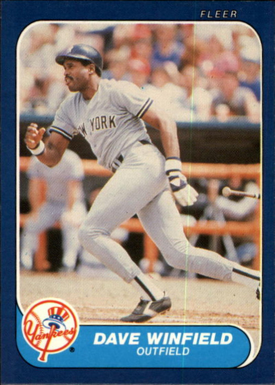 1986 Fleer #121 Dave Winfield VG New York Yankees 