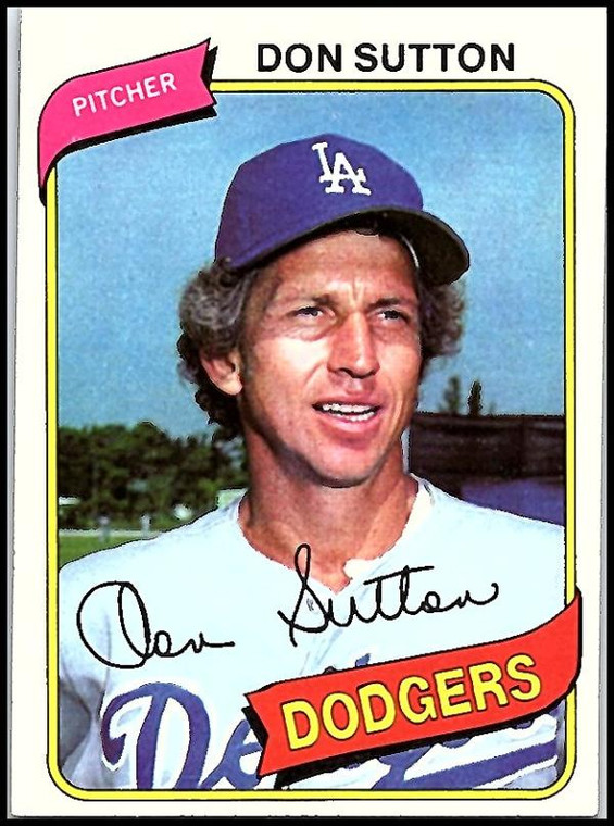 1980 Topps #440 Don Sutton VG Los Angeles Dodgers 