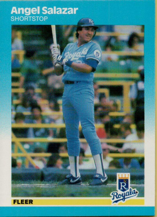 1987 Fleer #380 Angel Salazar NM Kansas City Royals 