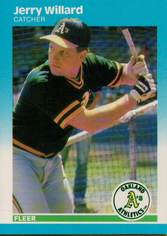 1987 Fleer #409 Jerry Willard NM Oakland Athletics 