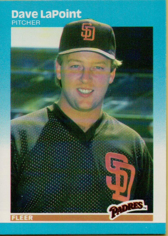 1987 Fleer #421 Dave LaPoint NM San Diego Padres 
