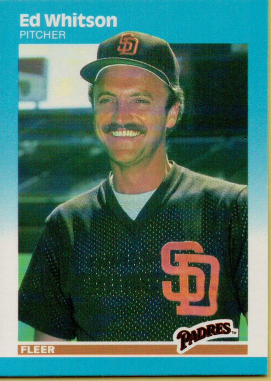 1987 Fleer #434 Ed Whitson NM San Diego Padres 