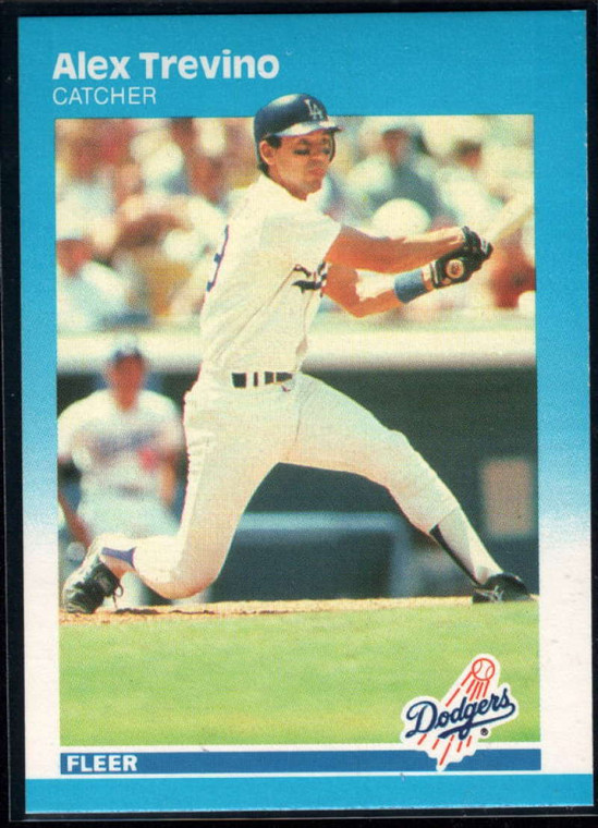 1987 Fleer #456 Alex Trevino NM Los Angeles Dodgers 