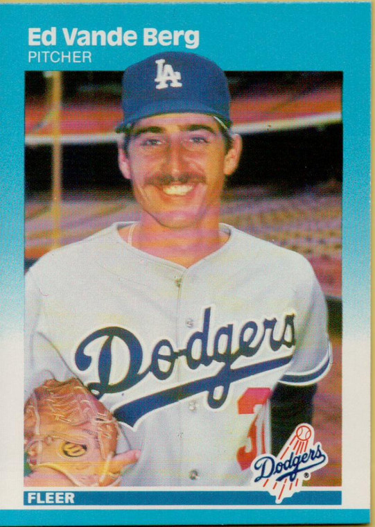 1987 Fleer #458 Ed Vande Berg NM Los Angeles Dodgers 