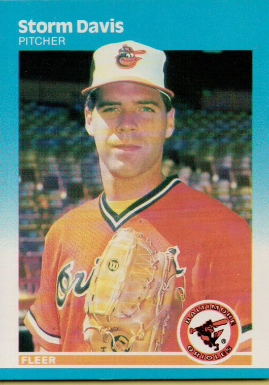 1987 Fleer #466 Storm Davis NM Baltimore Orioles 