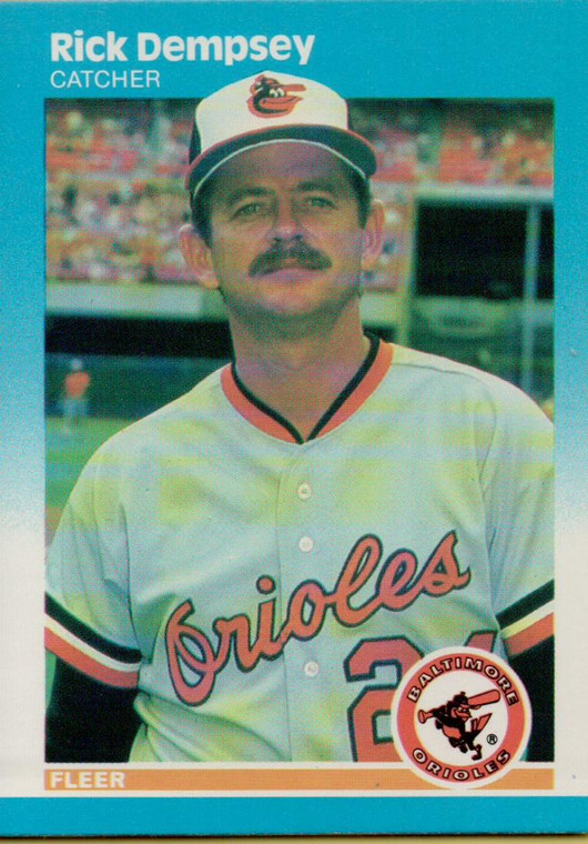 1987 Fleer #467 Rick Dempsey NM Baltimore Orioles 