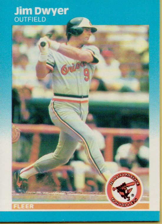 1987 Fleer #469 Jim Dwyer NM Baltimore Orioles 