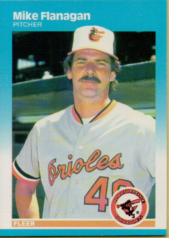 1987 Fleer #470 Mike Flanagan NM Baltimore Orioles 