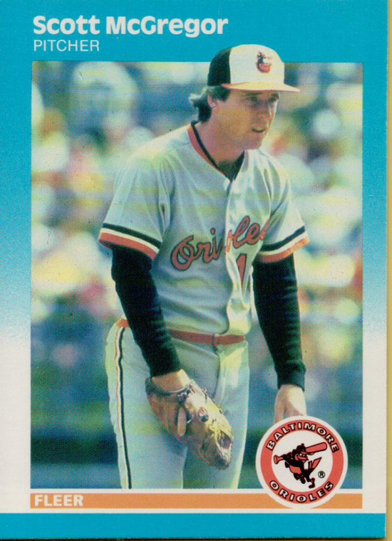 1987 Fleer #475 Scott McGregor NM Baltimore Orioles 