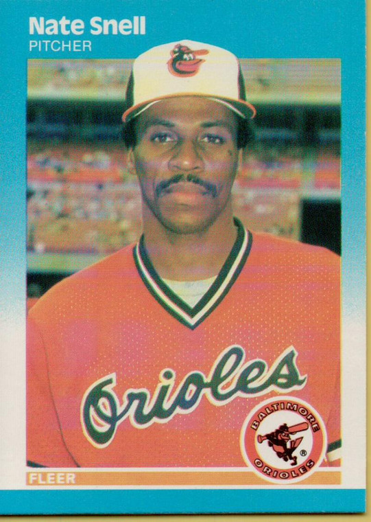 1987 Fleer #481 Nate Snell NM Baltimore Orioles 