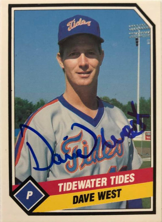 David West Autographed 1989 Tidewater Tides CMC #7