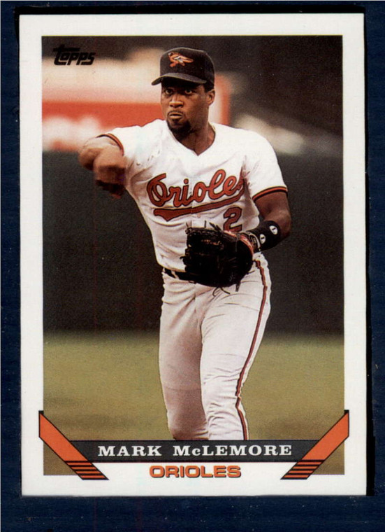 1993 Topps #55 Mark McLemore VG Baltimore Orioles 