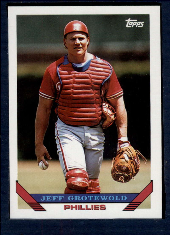 1993 Topps #72 Jeff Grotewold VG Philadelphia Phillies 