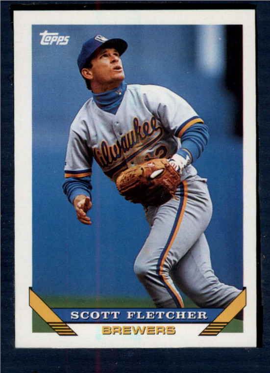 1993 Topps #97 Scott Fletcher VG Milwaukee Brewers 