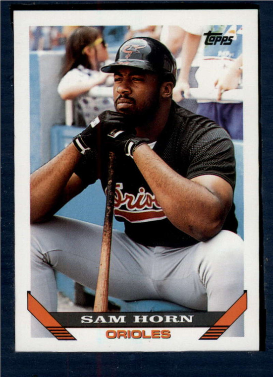 1993 Topps #109 Sam Horn VG Baltimore Orioles 