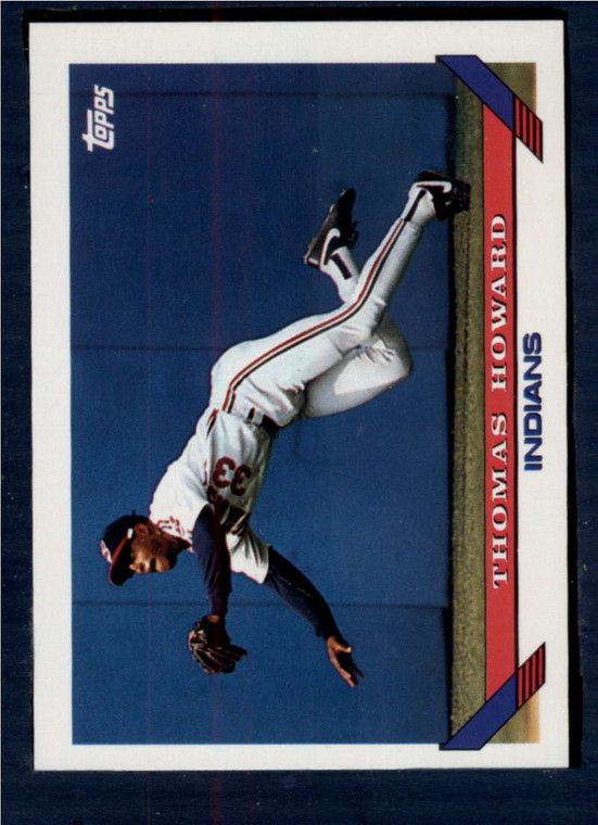 1993 Topps #113 Thomas Howard VG Cleveland Indians 