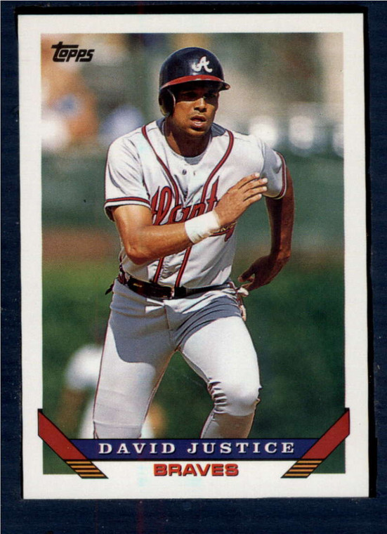 1993 Topps #170 David Justice VG Atlanta Braves 