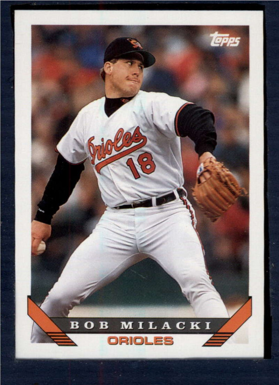 1993 Topps #192 Bob Milacki VG Baltimore Orioles 