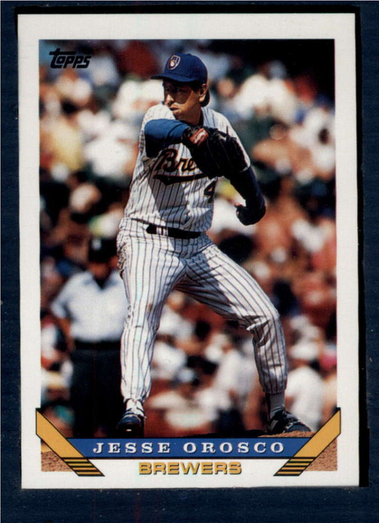 1993 Topps #289 Jesse Orosco VG Milwaukee Brewers 