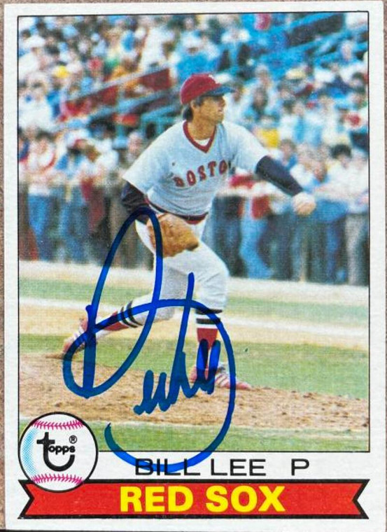 Bill Lee Autographed 1979 Topps #455 Boston Red Sox Card ID: 124035