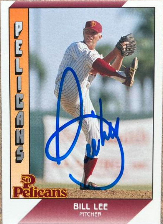 Bill Lee Autographed 1991 Pacific Senior League #146