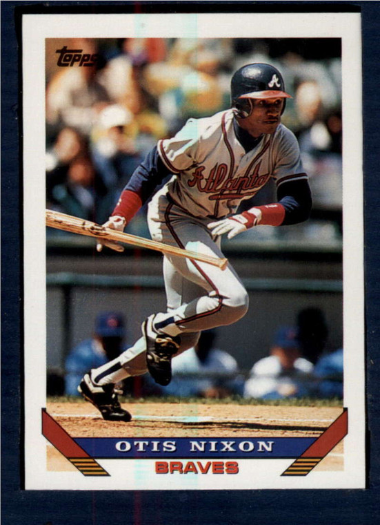 1993 Topps #333 Otis Nixon VG Atlanta Braves 