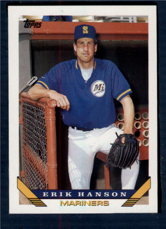1993 Topps #342 Erik Hanson VG Seattle Mariners 