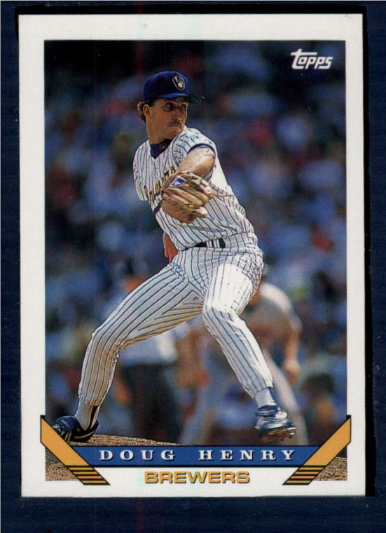 1993 Topps #343 Doug Henry VG Milwaukee Brewers 