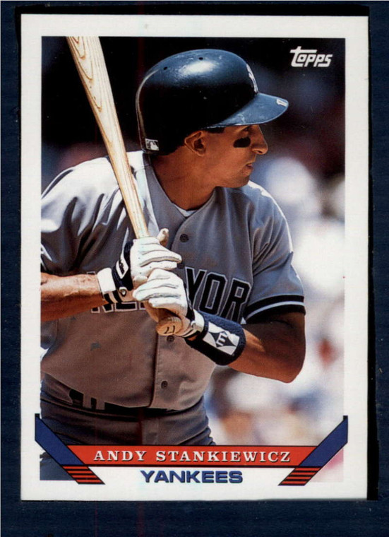 1993 Topps #348 Andy Stankiewicz VG New York Yankees 