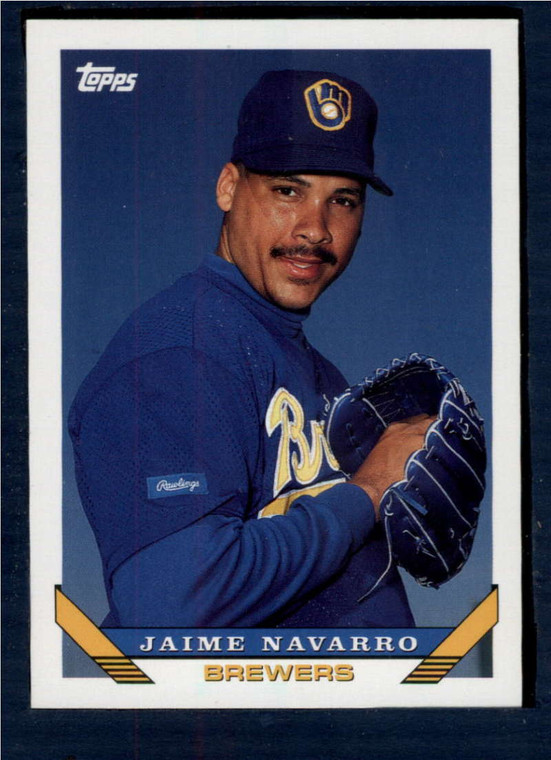 1993 Topps #369 Jaime Navarro VG Milwaukee Brewers 
