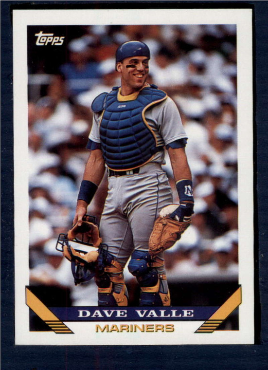 1993 Topps #370 Dave Valle VG Seattle Mariners 
