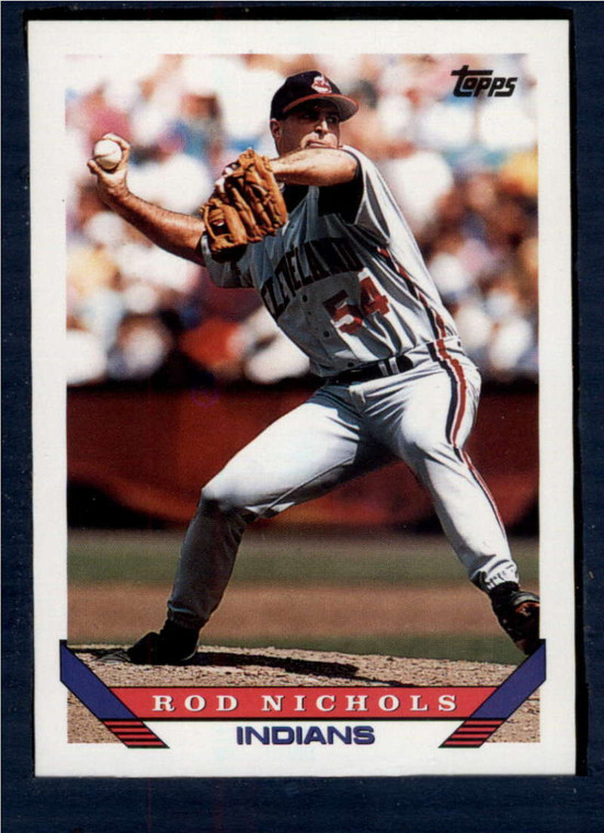 1993 Topps #372 Rod Nichols VG Cleveland Indians 