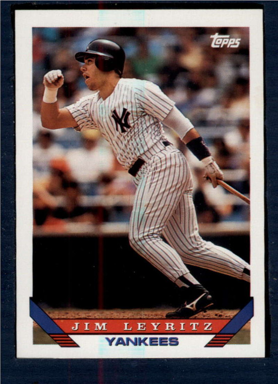 1993 Topps #385 Jim Leyritz VG New York Yankees 