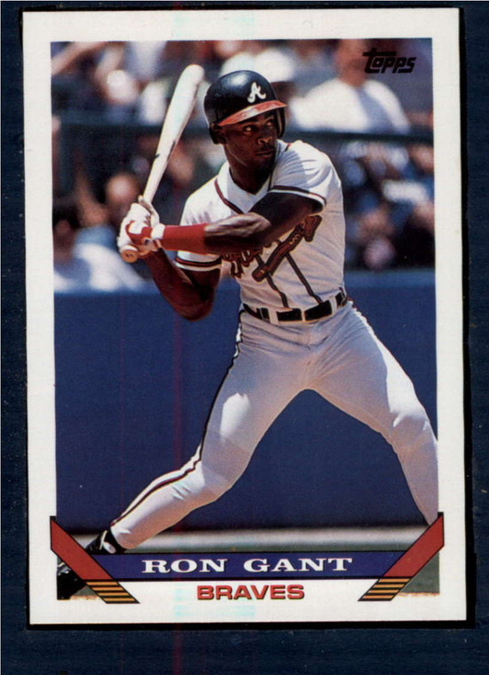 1993 Topps #393 Ron Gant VG Atlanta Braves 