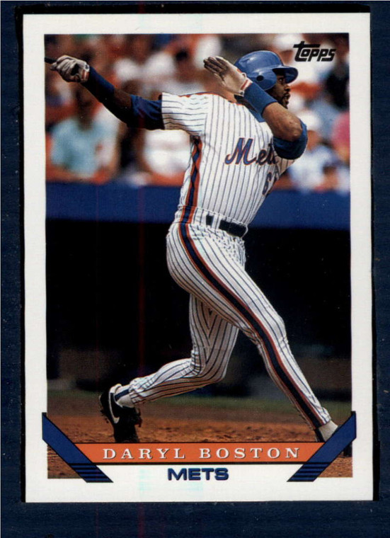 1993 Topps #399 Daryl Boston VG New York Mets 