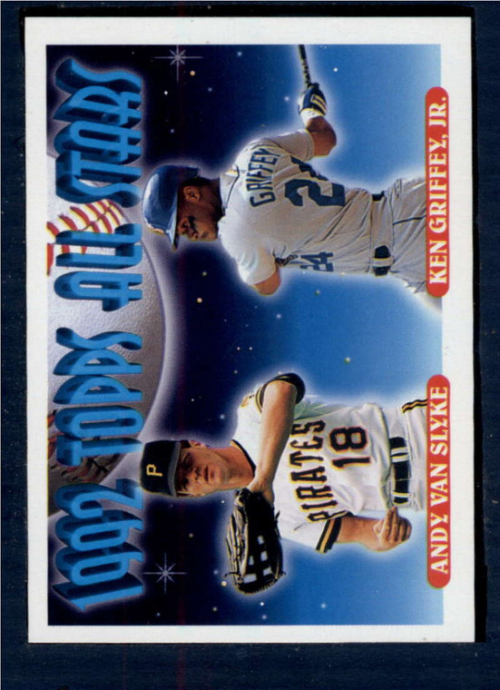 1993 Topps #405 Andy Van Slyke/Ken Griffey Jr. AS VG Pittsburgh Pirates/Seattle Mariners 