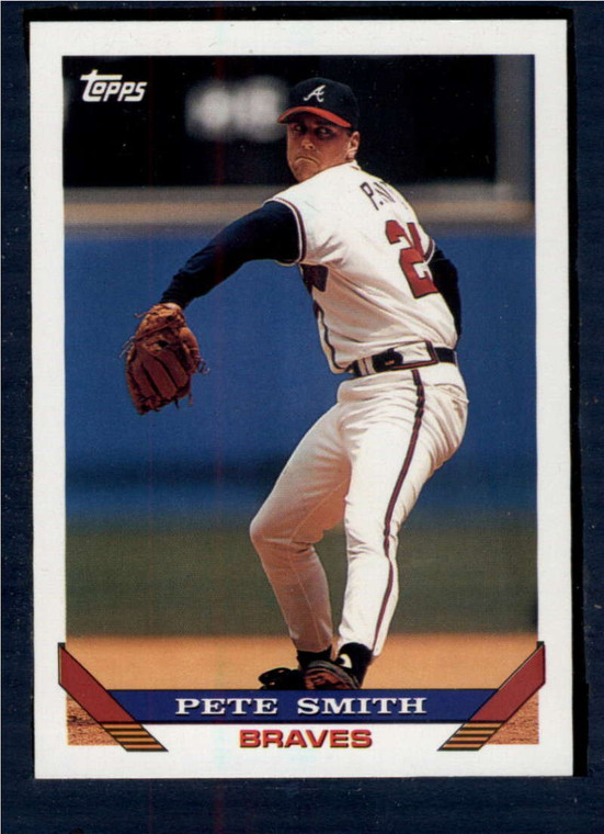 1993 Topps #413 Pete Smith VG Atlanta Braves 