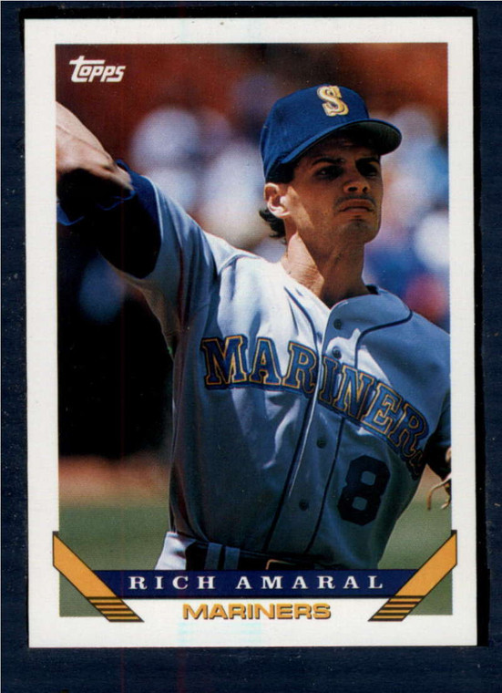 1993 Topps #431 Rich Amaral VG Seattle Mariners 