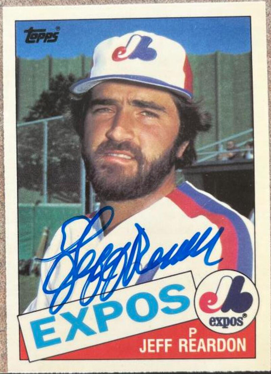 Jeff Reardon Autographed 1985 Topps Tiffany #375