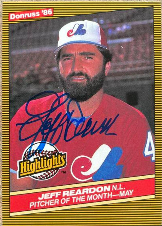 Jeff Reardon Autographed 1986 Donruss Highlights #14